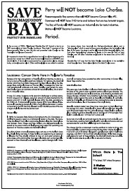 Perry Will Not Become Lake Charles