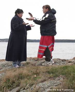Smudging ceremony