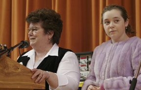 Linda Godfrey and friend