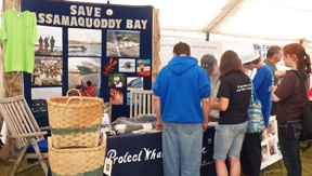 Save Passamaquoddy Bay booth at the Common Ground Fair