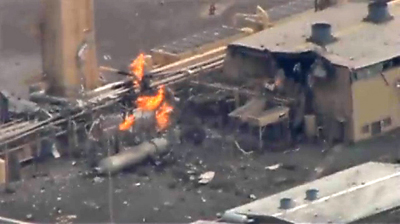 LNG pump station damage - KGW-TV